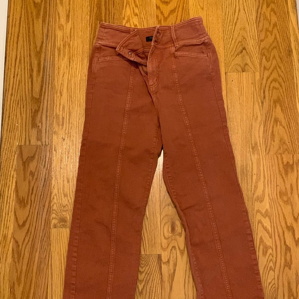 Ann Taylor Rust Utility Jeans in 2P